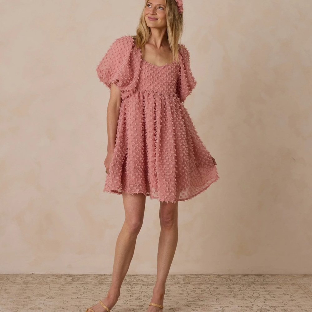 Isabella dress in lipstick from Rylee + Cru